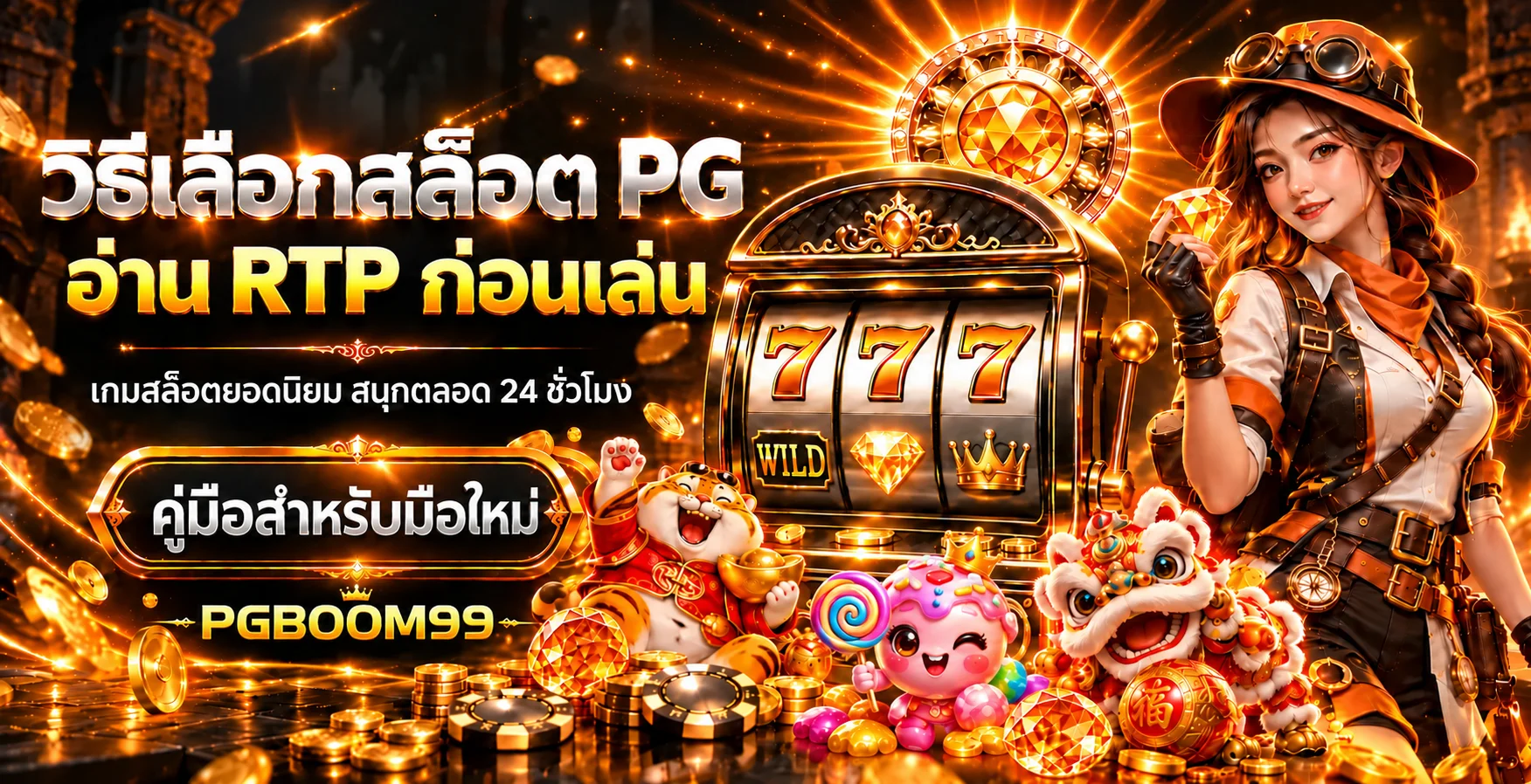 PGBOOM99 | วิธีเลือกสล็อต PG และอ่าน RTP